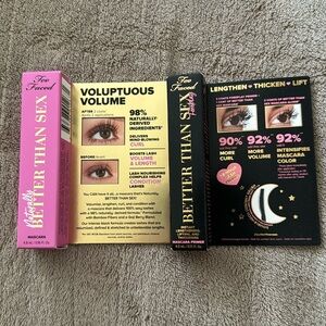 BNIB TOO FACED NATURALLY BETTER THAN SEX MASCARA AND FOREPLAY MASCARA PRIMER